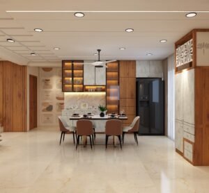 dining area interiors | Evika Design Studio